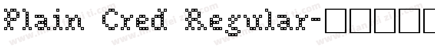 Plain Cred Regular字体转换